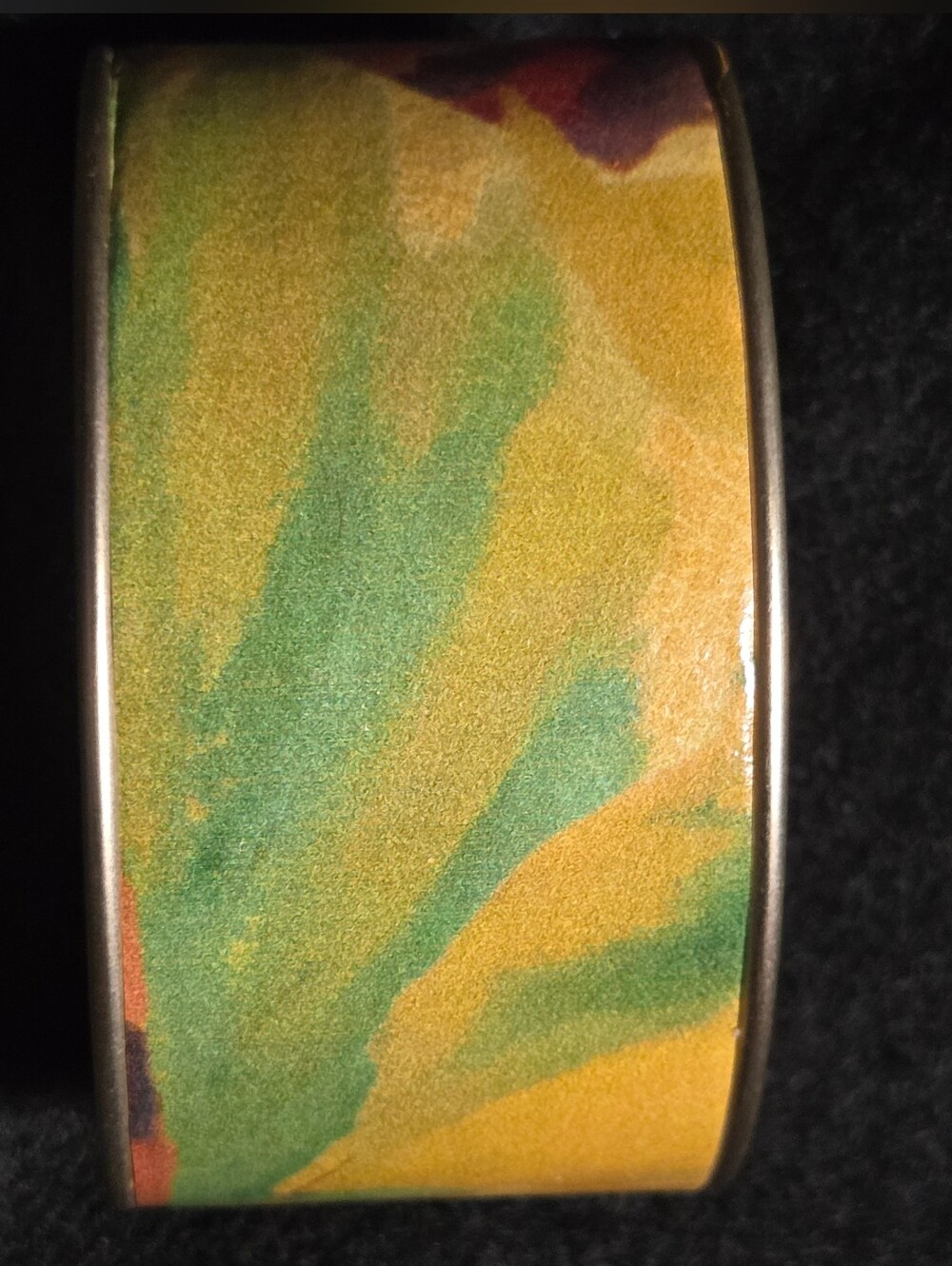 Patricia Nash Rare Leather Butterfly Wing Cuff Bracelet